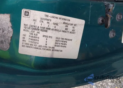 1997 Chevrolet Cavalier Rs from USA, damaged, VIN 1G1JC1249VM162056